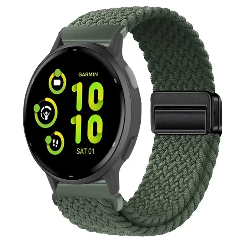 Enhanced Nylon Strap with Adjustable Magnetic Wristband, Available in 20mm and 22mm Sizes