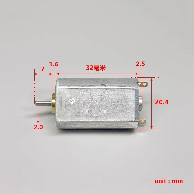 미니 180 DC 모터 12V-24V 9300RPM FK-180SH 20mm 카본 브러시 전기 면도기 및 취미용 장난감 모델 마이크로 180 모터