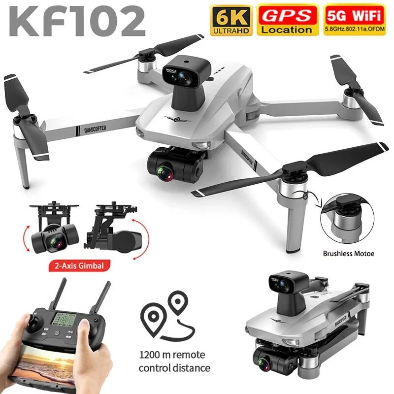 world tech toys helicopter 2021 New KF102 Max GPS Drone 4k Profesional FPV HD Camera Drones 2-Axis Gimbal Brushless Motor RC Quadcopter VS SG906 Max Pro2 blade rc helicopter