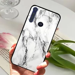 Marble Soft Silicone Protective Phone Case - Stylish Design for Moto One Fusion (1)