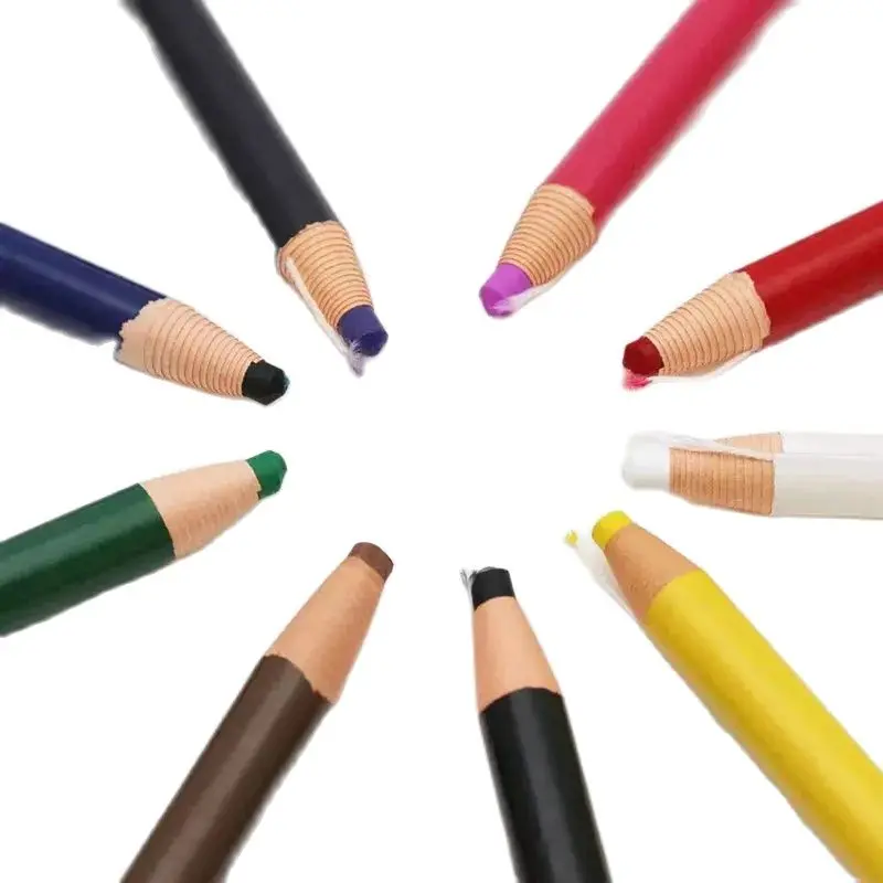 12 pieces white No Cut Tailor Chalk Fabric Markers Sewing Chalk Clothing  Pencil Crayons For DIY Clothing Tools Accessories