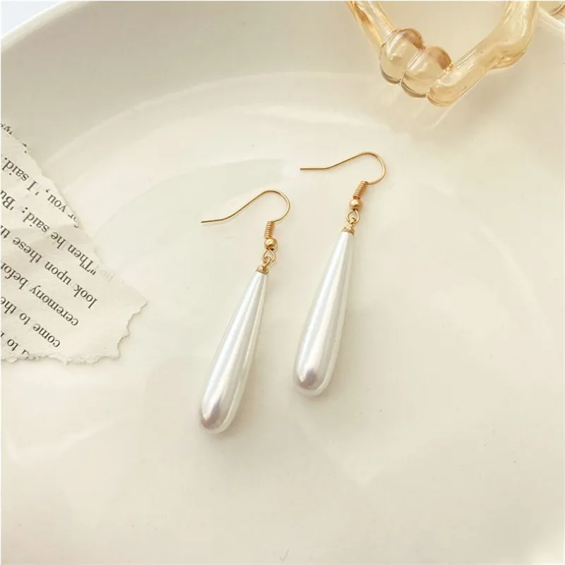 Game Accessories Tifa Lockhart Earrings Women Girl Cosplay Drop Earring Imitation Pearl Ear Clip Jewelry Ear Studs Gift