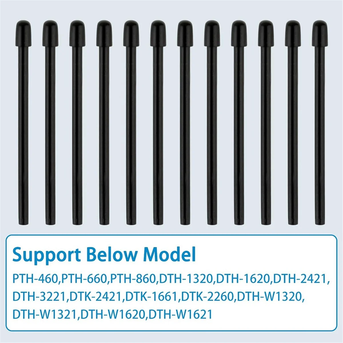Standard Pen Nibs for WACOM, 12Pcs Black Replacement Refill Pen Tips for Wacom Intuos Pro, Wacom IMobileStudio Pro