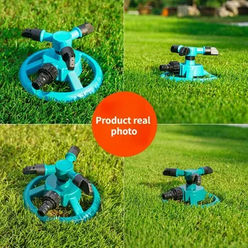 360° Auto-Rotating Sprinkler Nozzle-Adjustable Spray Patterns for Lawn/Garden/Agricultural Irrigation Water-Saving Tool Garden