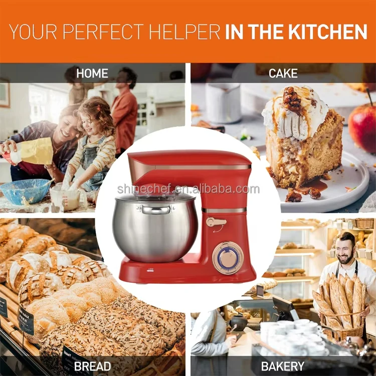 Batidora Kitchen Stand Mixer 5L 6L 6.5L 7L Dough Bread Cake Mixer Electric Food