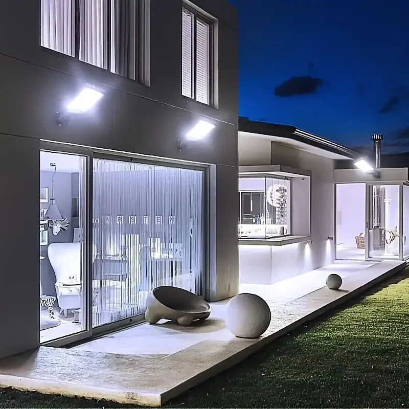 400000LM Solar LED Lights Outdoor 3 Mode Waterproof Motion Sensor Security Wall Street Lamp For Garden Patio Path