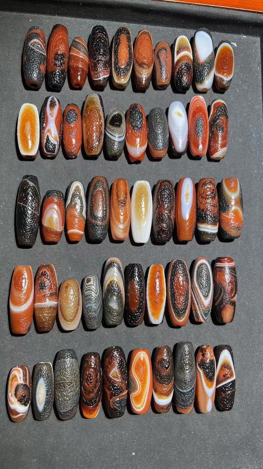 

100 шт./партия натуральный агат dzi бордовый целлюлит нежный на ощупь diy ожерелье браслет аксессуары в этническом стиле ювелирные изделия