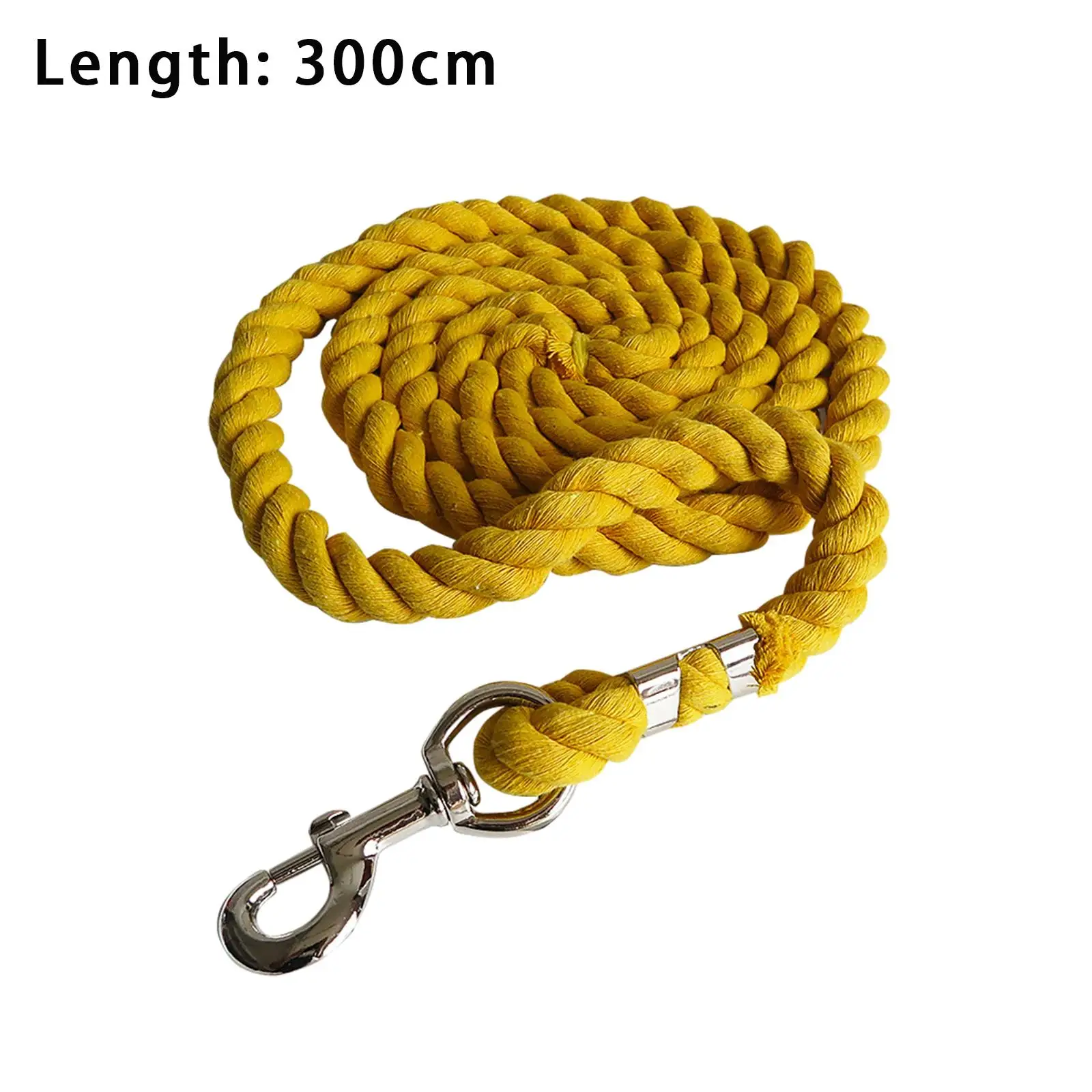 Horse Lead Rope, Equestrian Rein Halters, Professional Bolt Snap Clip, Durable Accessories, Heavy Duty Soft Braided Rope