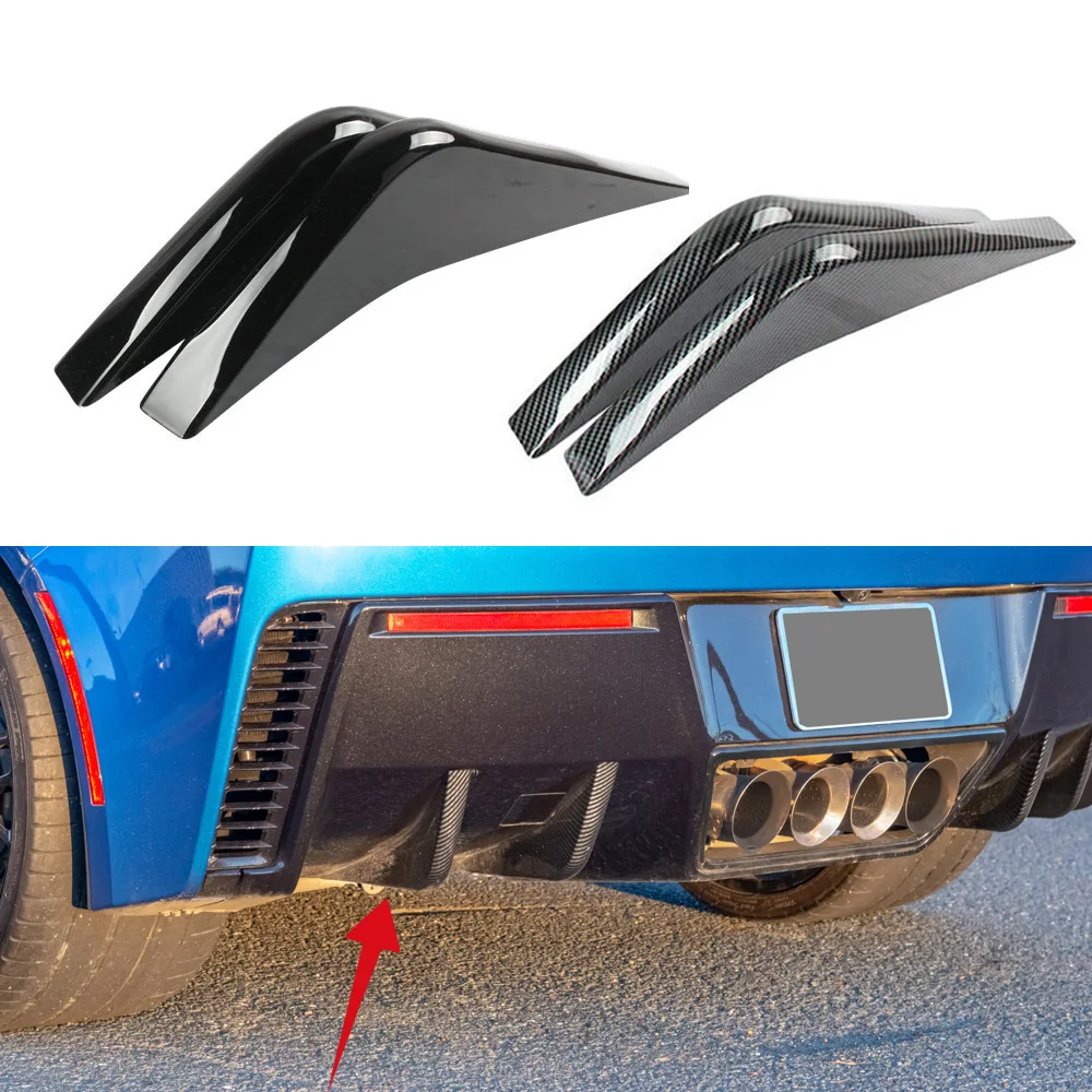 Spoiler dell'aletta del diffusore dell'aria del paraurti posteriore dell'automobile per Chevrolet Corvette C7 2014-2019 - immagine 2
