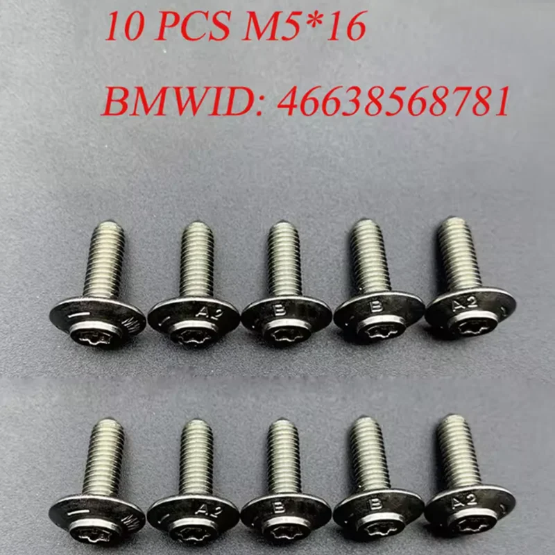 Stainless Steel Motorcycle Screw Kit - M5x20mm Bolts For BMW R1300GS, R1250GS, F900GS & More