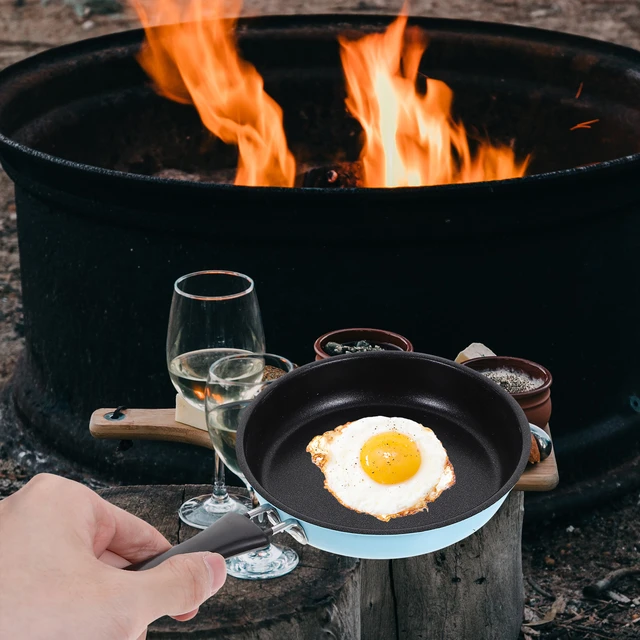 One Egg Frying Pan, Mini Cast Iron Skillet Small Frying Pan Nonstick Mini  Frying Eggs Pan Non Stick Pot With Handle Round Fry Pan Portable Fried Egg