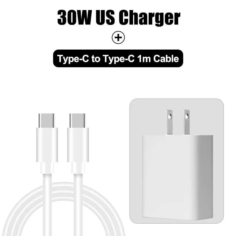 ตัวเลือกสินค้า อะแดปเตอร์ชาร์จ USB-C เร็ว 30W สำหรับ Pixel 8/7/6/10/9 Pro XL