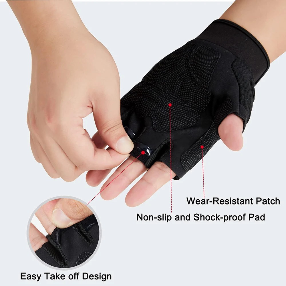 Half Finger Tactical Gloves Fingerless Gloves for Airsoft Shooting Hunting Hiking Cycling Driving Motorcycle Climbing ﻿ 4