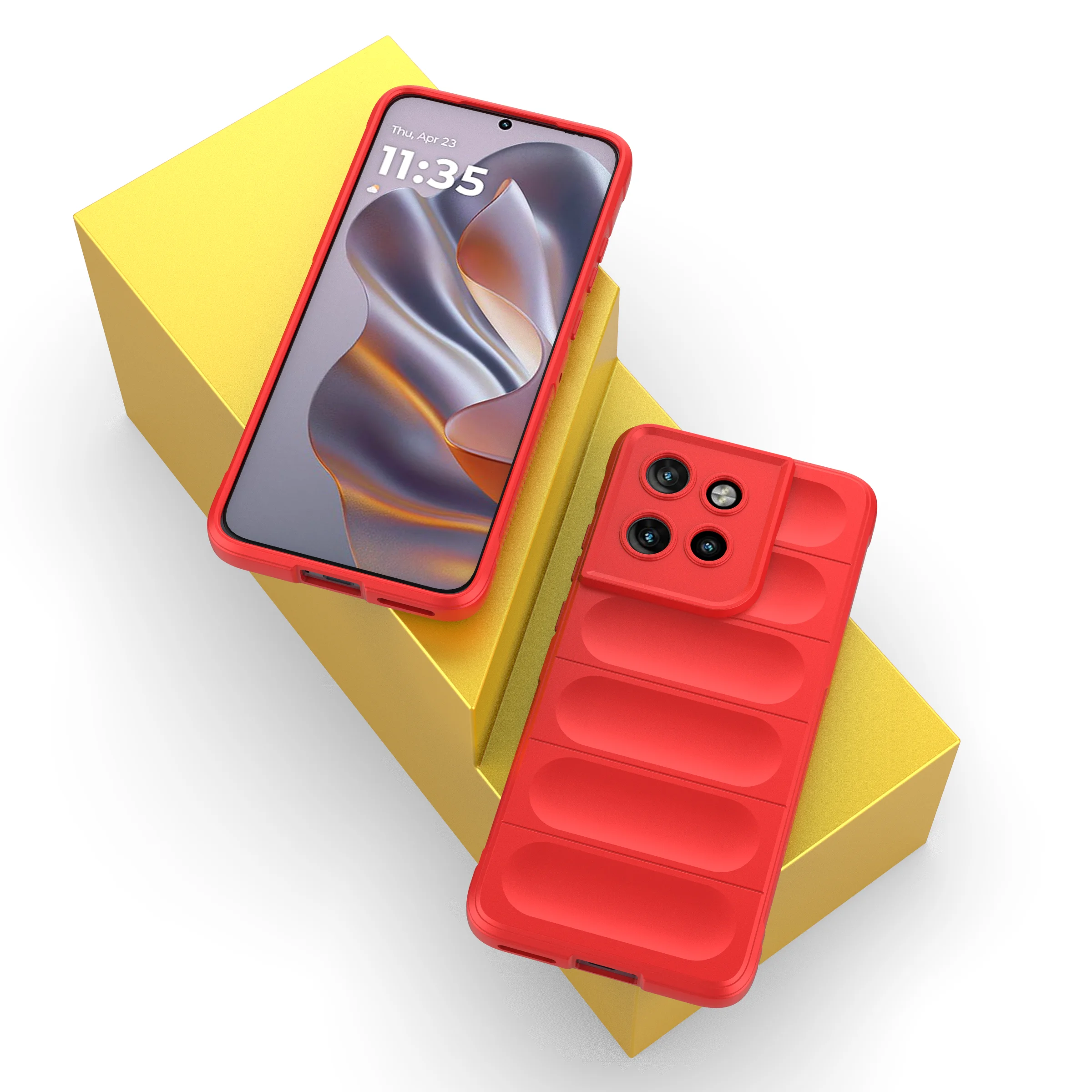 Liquid Silicone Soft Fashion Classic Non-Slip Protective Bumper Case