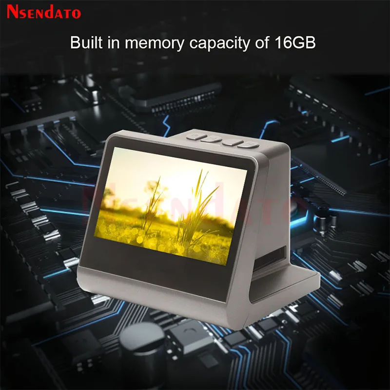 Negative HD Film Slider scanner Professional 35MM Super 8 Film Slide Converter Photo Digital Image Viewer With 5" 7"LCD Screen