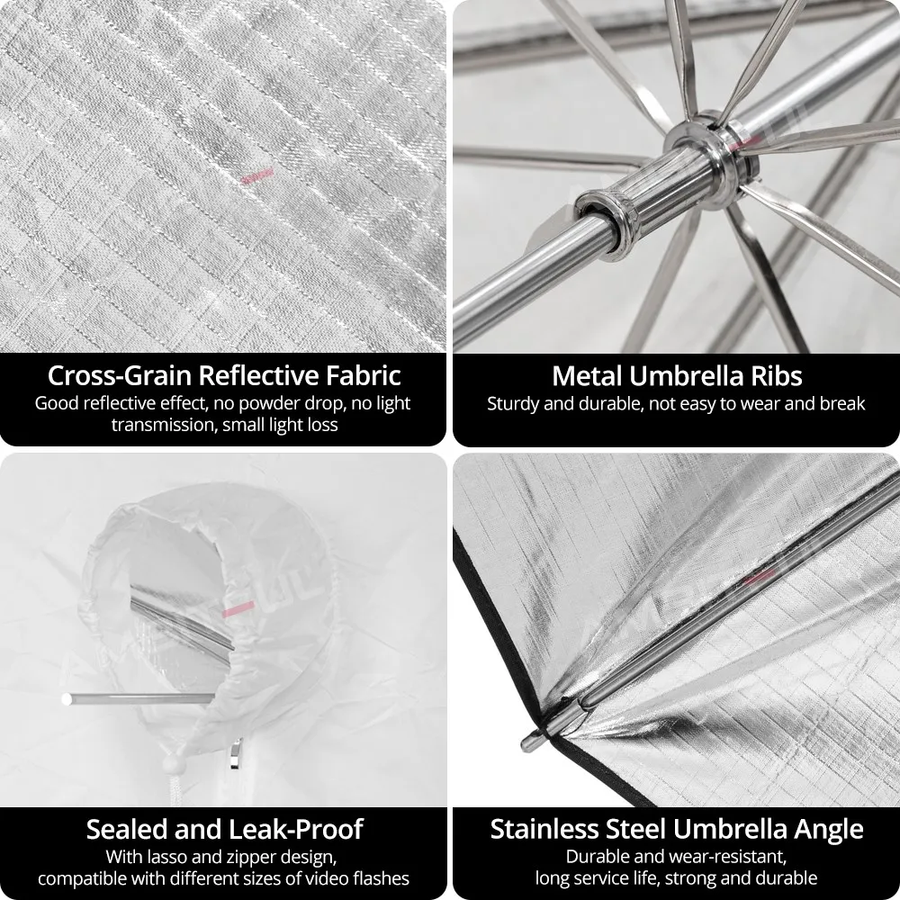 Godox UBL-085S UBL-085T, 블랙 화이트, 반사 조명, 우산 및 디퓨저 커버, 82cm