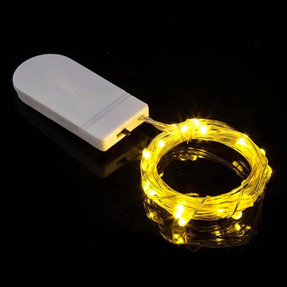 thumbnail image 1 of Mini luces LED de hadas de 1 m, 2 m, 3 m, 5 m, impermeables, sin batería, luces navideñas, luces de cadena de alambre de cobre para bodas, guirnaldas y fiestas, 1 of 4