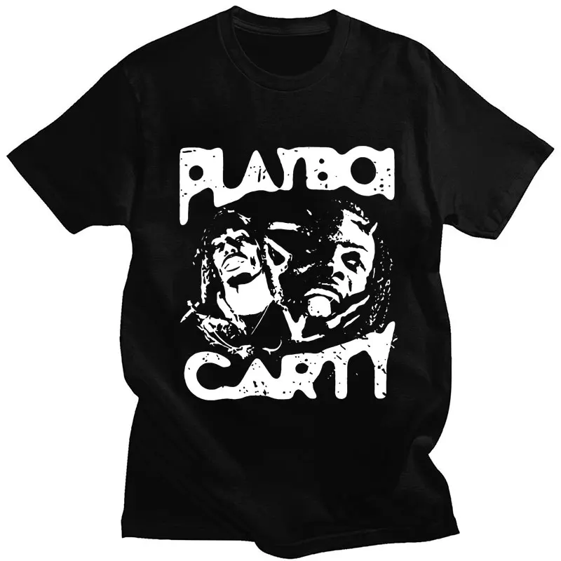 

Rapper Playboi Carti Whole Lotta Red Die Lit T Shirt Men's Gothic Hip Hop Punk Oversized Casual Cool T-Shirts Streetwear Unisex