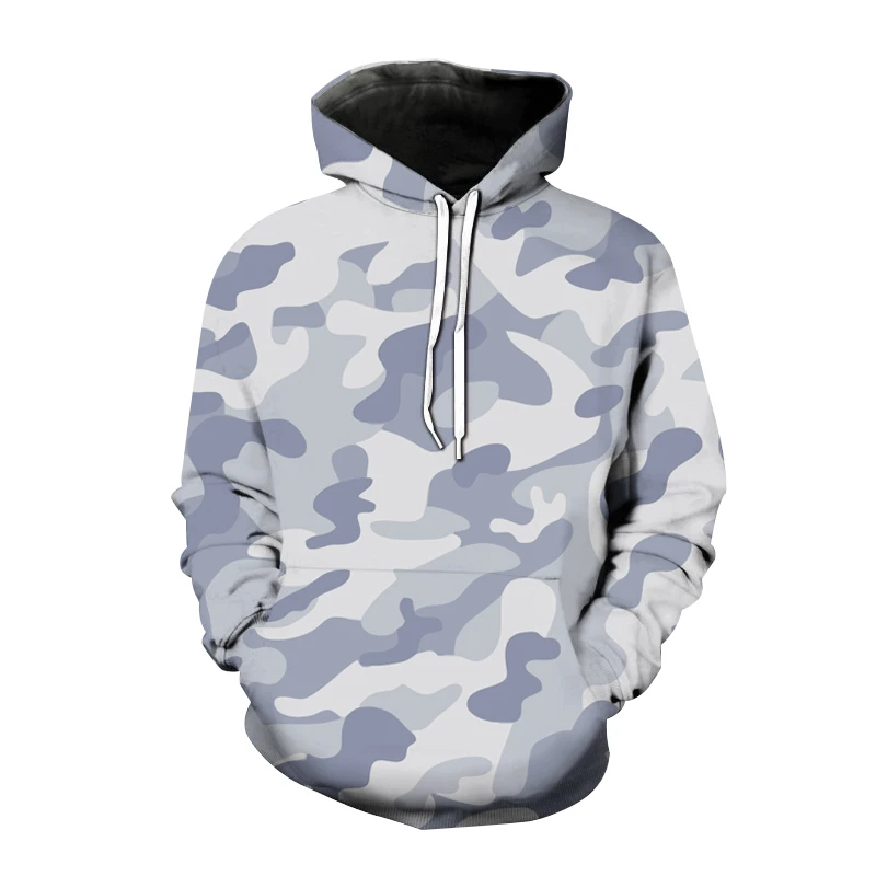 Sudadera con capucha de estilo militar para hombre y mujer, ropa de calle con estampado 3D de camuflaje, estilo Harajuku