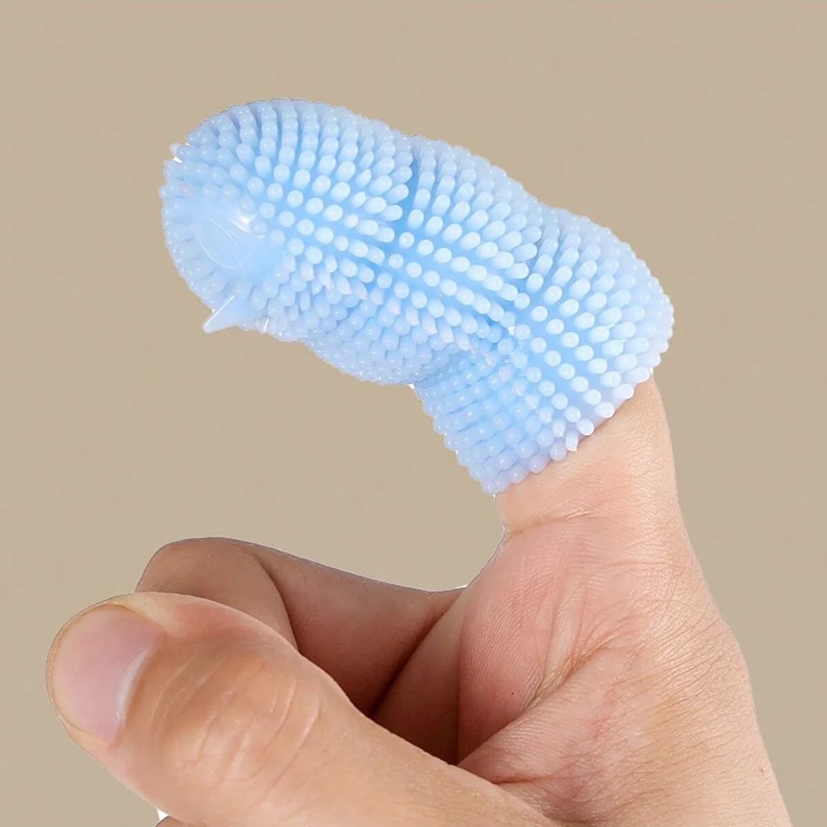 Pet Double Finger Toothbrush Clean Teeth and Gums