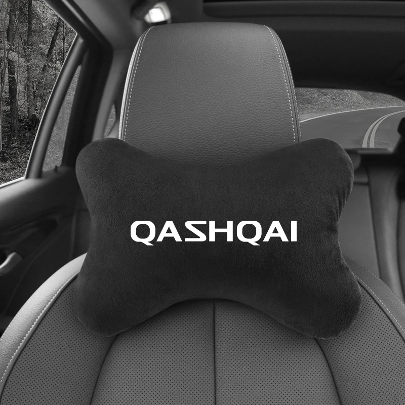 자동차 머리 받침 커버, 자동차 시트 커버, 머리 목 휴식 베개, 닛산 QASHQAI J10 J11 액세서리, 2 개