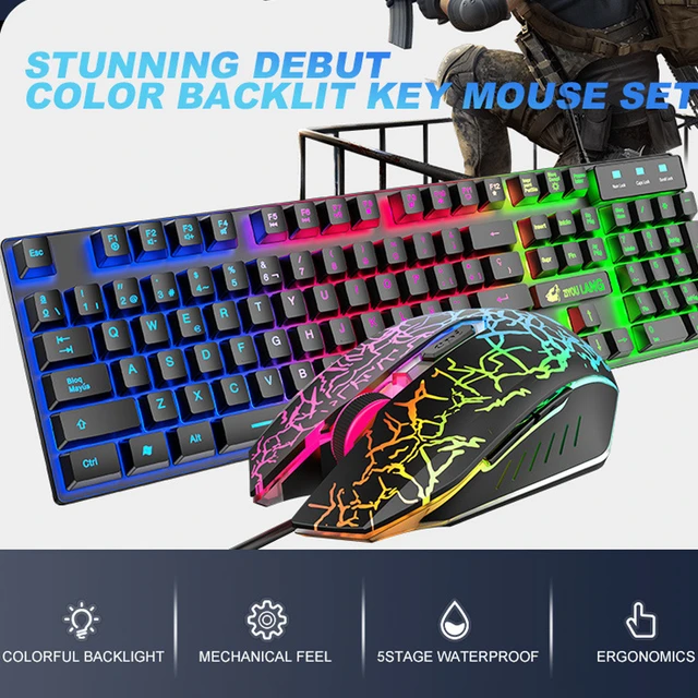  RGB PC Gaming Accessories Combo Kit - Gaming Keyboard