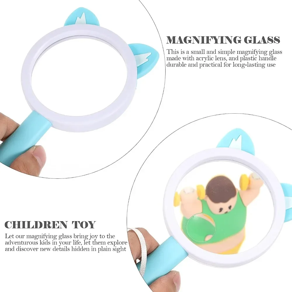 Children's Magnifying Glass 5x-10X Anti-skid Handheld