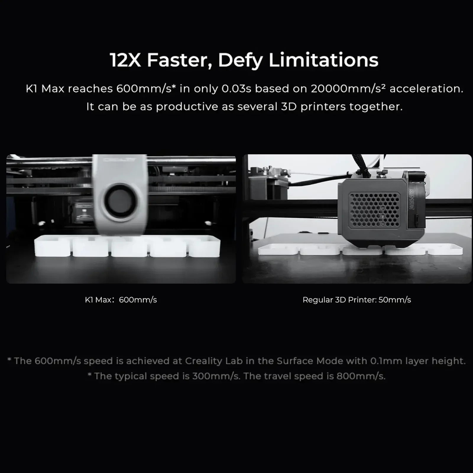 CREALITY-Imprimante 3D K1/K1 MAX, 600 mm/s, Impression à Grande