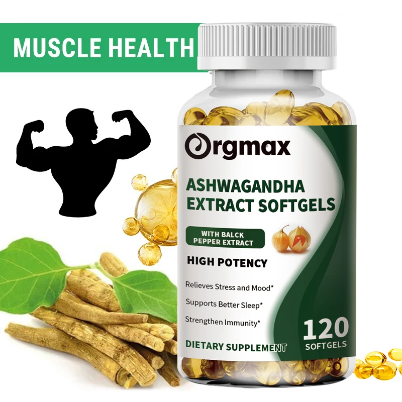 Ashwagandha Root Extract Capsules 2100mg Pure Organic Supplement Help Stress Focus Brain Energy Support Sleep Health Veggies ashwagandha supplement