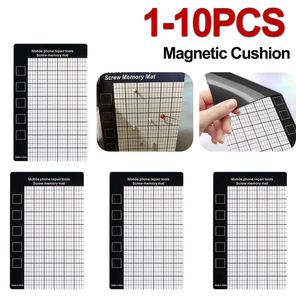 1-10pcs Magnetic Screwpad Screw Postion Memory Plate Mat Small Screws  Assorted Fixing Chart Board Magnetic Tool Pad
