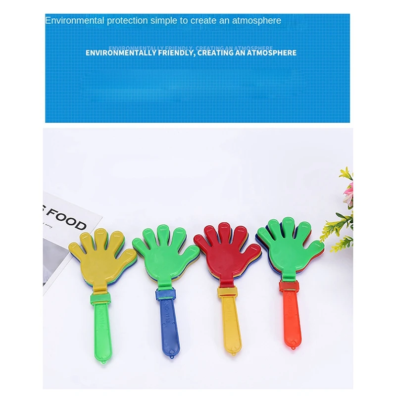 Top-Cheerleading Cheering Clapping Props Plastic Clapping Props Hands (Random Colors)