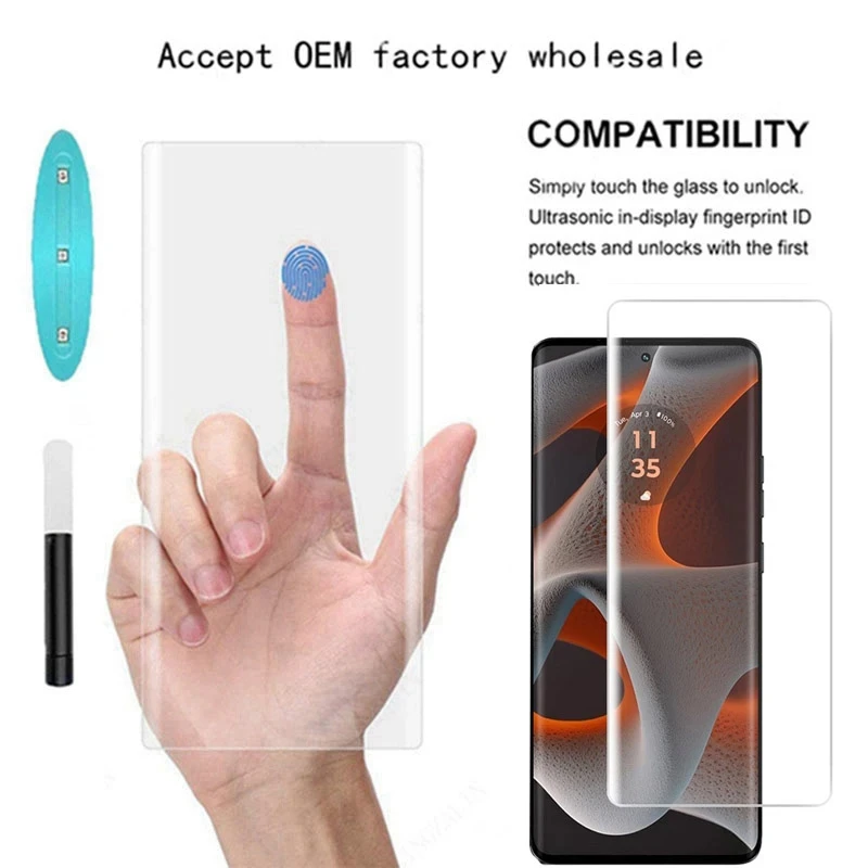 3D Curved HD Full Glue UV Tempered Glass Screen Protector