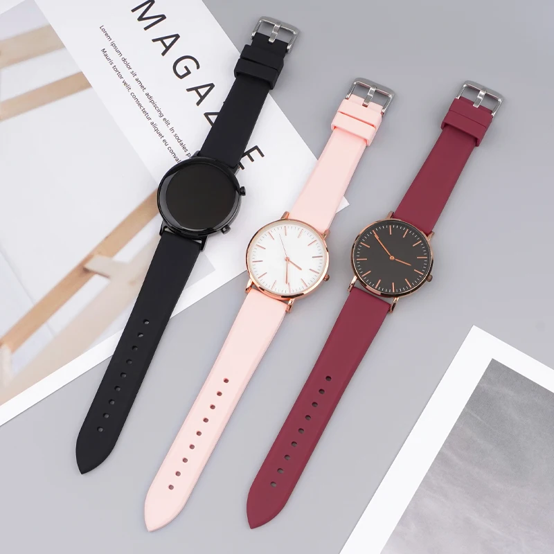 High-Quality Silicone Universal T-Shaped Watch Sports Strap - Waterproof Replacement Strap