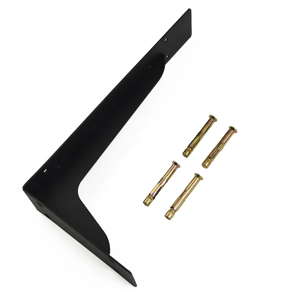 

Кронштейн для мебели, тяжелый кронштейн, металлический кронштейн, большая металлическая полка, экономия места, 8 винтов, черный Кронштейн, плавающий треугольник