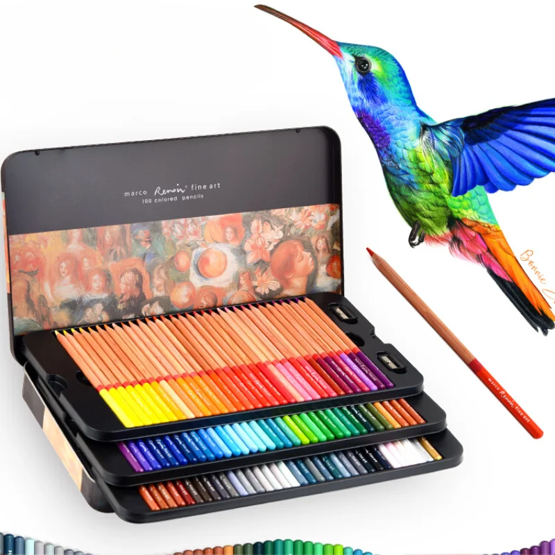 マルコ・レノワール-油色鉛筆、120色鉛筆、デッサン、スケッチ、学用品