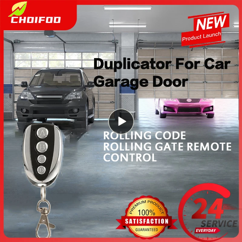 

433MHZ Remote Control ABCD Key Copy Car Garage Controller Car Garage Door Duplicator Copy Remote Controller For Control Alarm