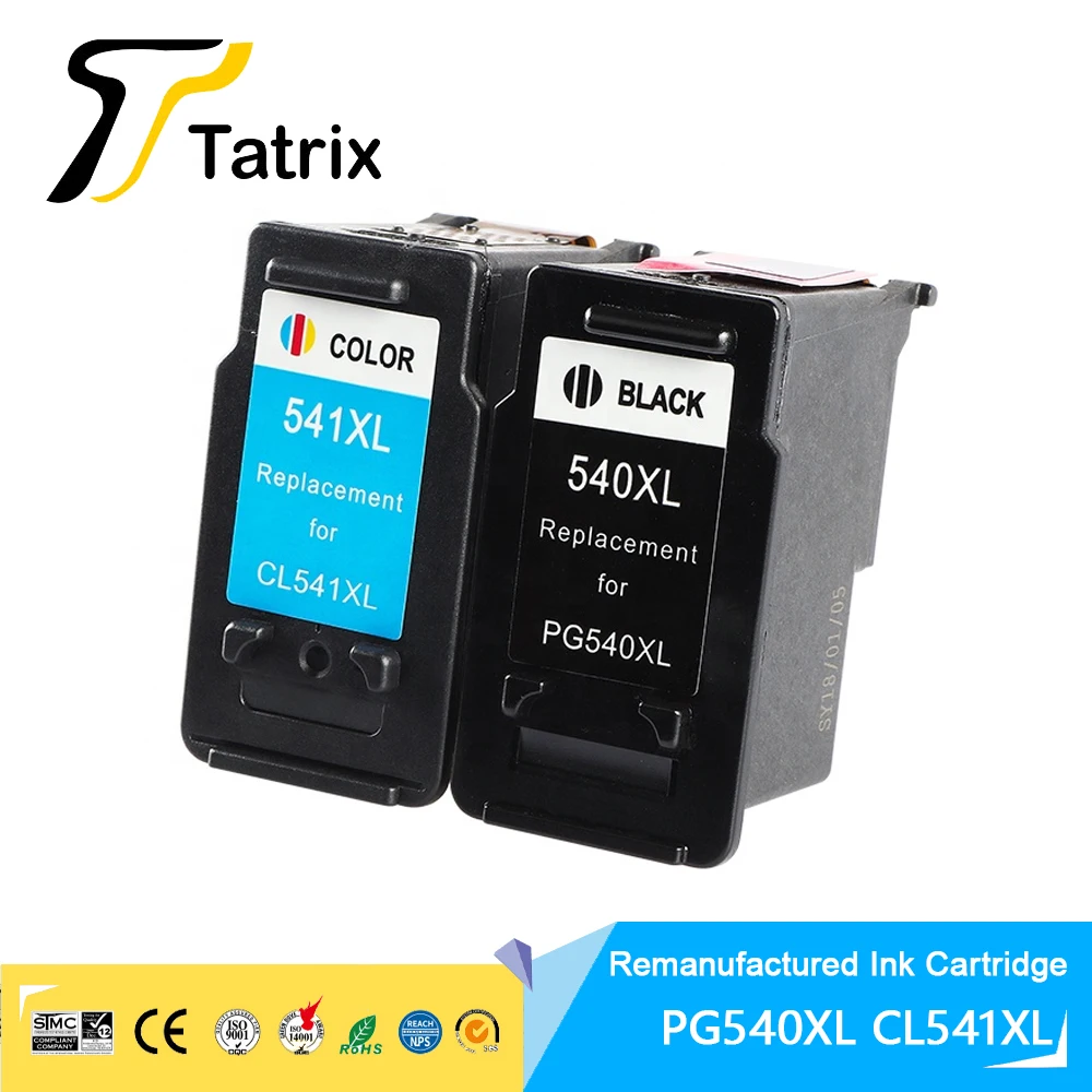 Tatrix 540 541 540Xl Pg540Xl Pg-540Xl Cl541Xl Cl 541Xl Pg540 Cartuccia A Colori A Getto D'Inchiostro Cartuccia Di Inchiostro Per Canon Mg2150/2250