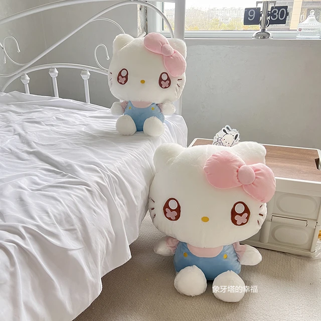 35/45cm Sanrio Sweet Hello Kitty Plush Toy Lovely Fluffy Stuffed Cartoon Anime Kawaii Hug Plushies Soft Doll For Girl Xmas Gifts 2