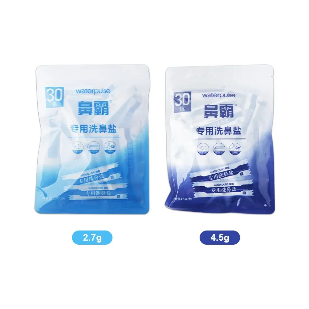 60PCS 2.7g 4.5g Nose Cleaner Salt Nasal Rinse Salt Allergies Relief Washing Rinse Nasal Wash Packs Irrigator Accessories nasal irrigator set