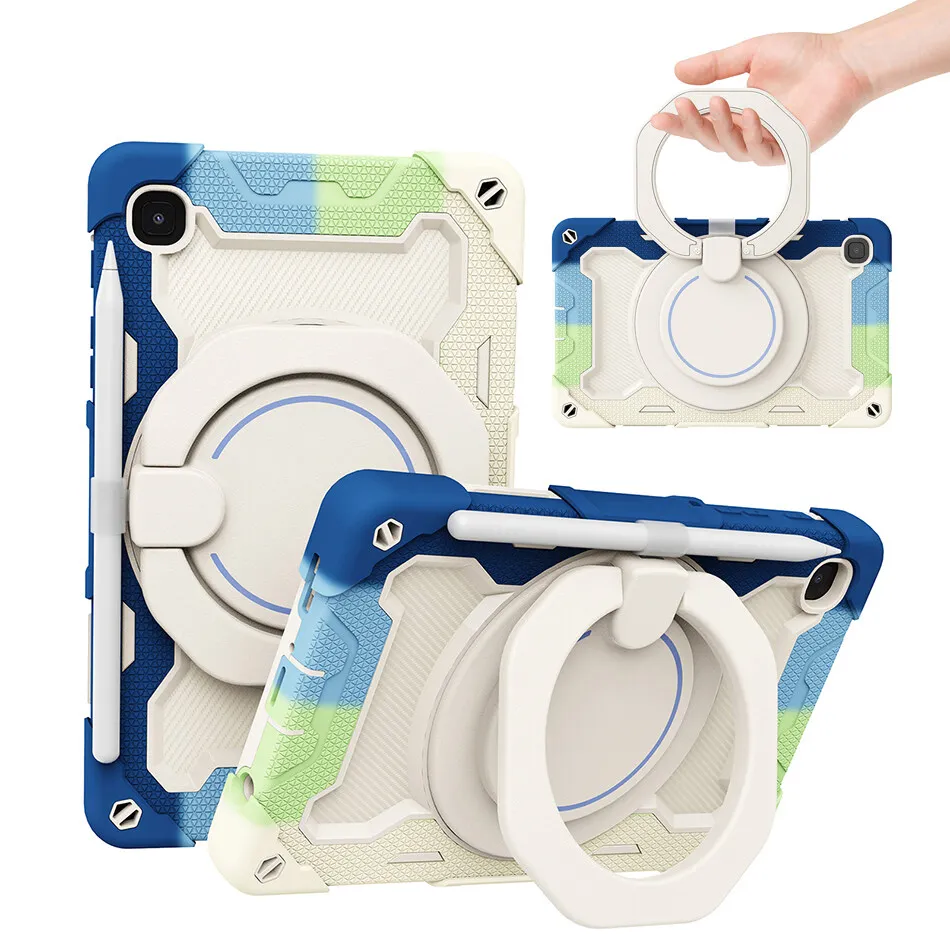 

Силиконовый чехол для Samsung Galaxy Tab A7 10,4, T500, T505, детский чехол с держателем для ручек, Galaxy Tab A7 Lite, противоударный чехол T220, T225