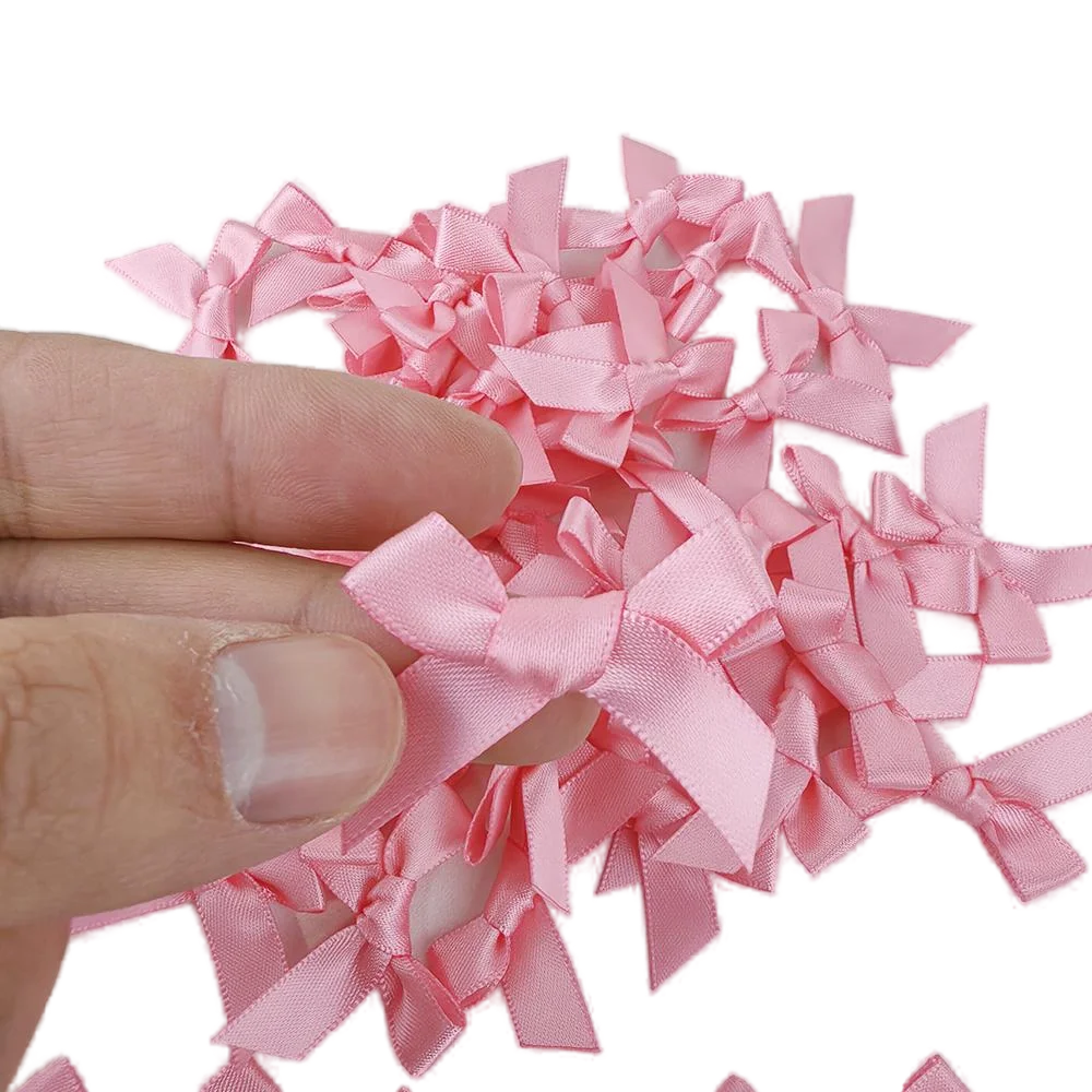 Set of 10 Pink Bow Cupcake and Cake Toppers for Coquette-Themed Parties and Bridal Showers