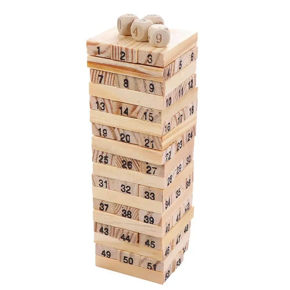 

Puzzle Interaction Toys Building Blocks Toy Digital Building Block Wooden Block Stacking Tower Early Education Toys
