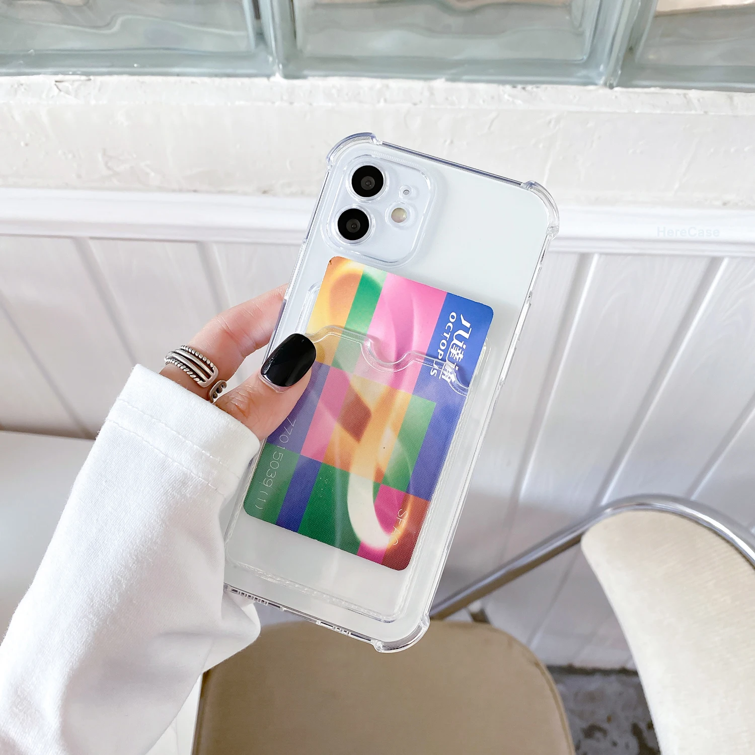 Shockproof Card Holder Wallet Phone Case & Back Cover