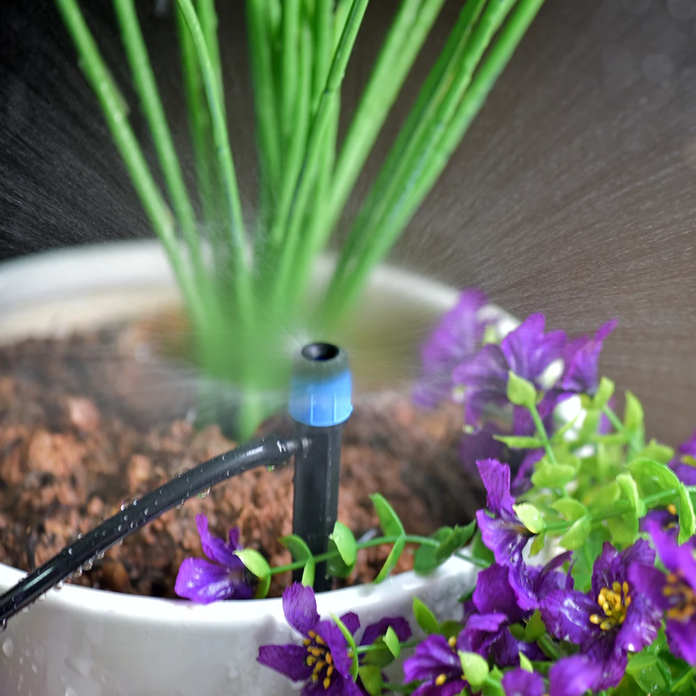 20Pcs Adjustable Drip Irrigation Sprinklers, 1/4'' Micro Drippers for Watering System, Emitter for Garden Plants 4