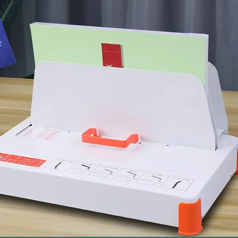 새로운 업그레이드 바인딩 기계 전기 무선 파일 책 바인딩 기계 청구서 영수증 파일 용지 핫 A4 자동 소형 접착 바인딩