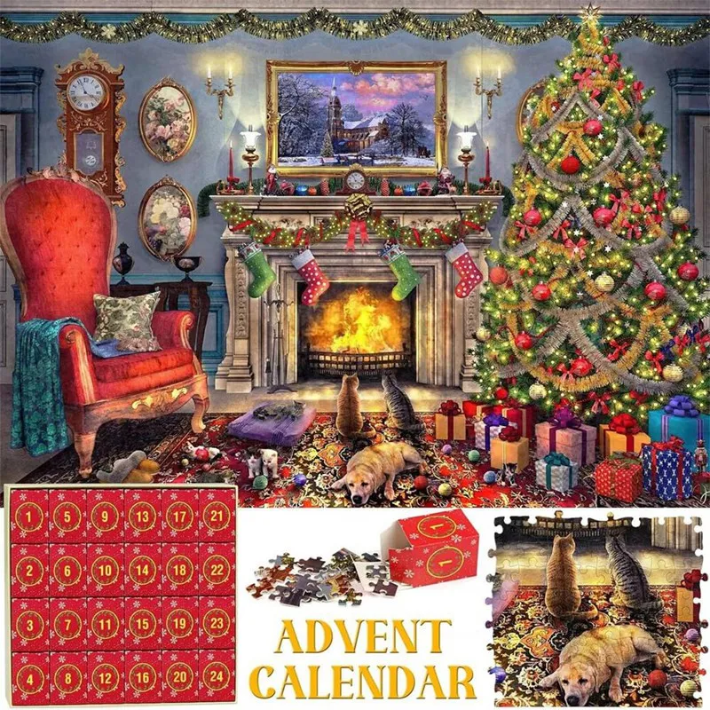 

Advent Calendar 2023 Puzzles 24 Boxes Puzzles Countdown To Christmas 25X28cm Christmas Gifts Stocking Stuffers