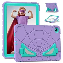 Durable EVA Kids Tablet Armor Case with Handle for Tab S9 FE 10.9 inch (PurpleGreen)
