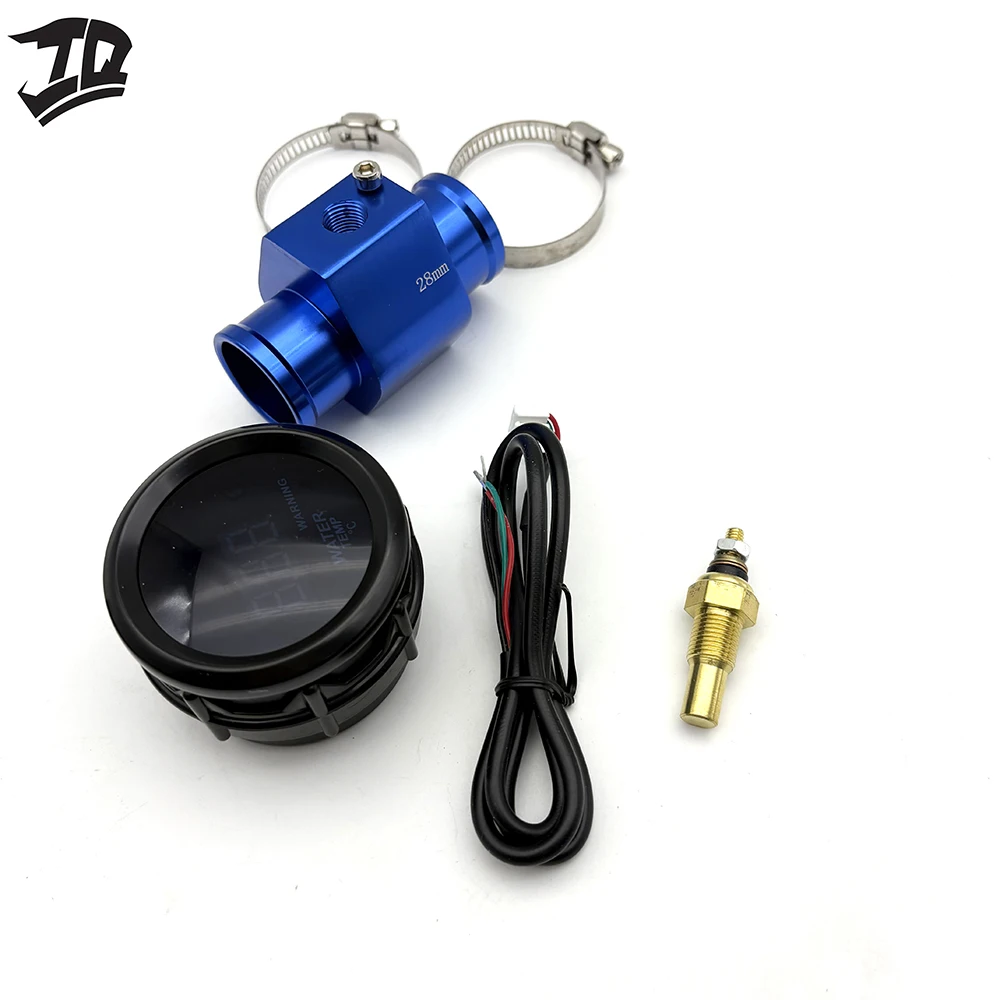 유니버셜 52mm EGT 게이지 블루 LED 디지털 배기 온도계 (12V 차량용)