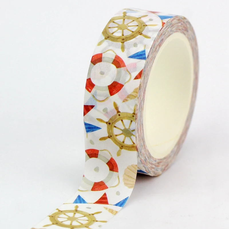 NEW 1PC 10M Decor Kawaii Marine Animals Crabs Starfish Washi Tape Set for Scrapbooking Journaling Masking Tape Cute Stationery 6