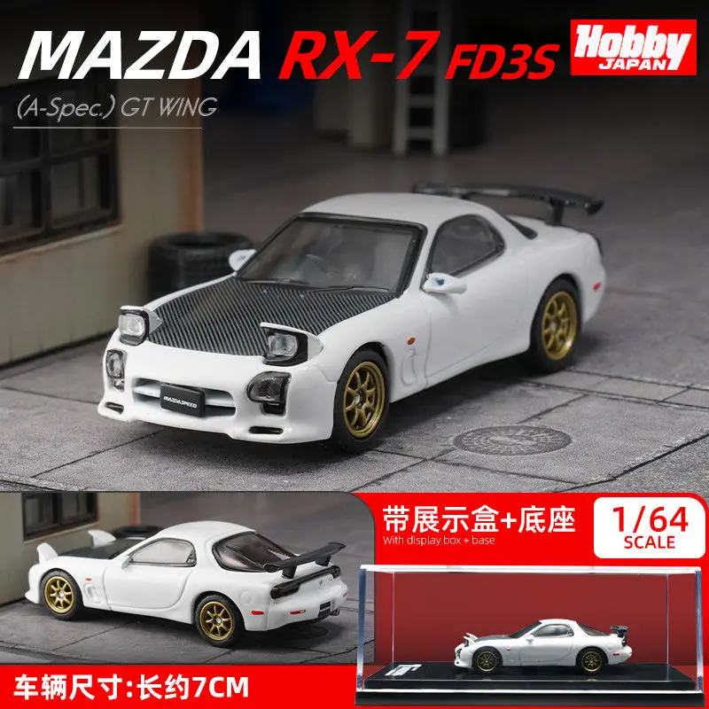 

1:64, Mazda RX7 RX-7 FD3S, модель автомобиля Supercar из сплава, Литые и игрушечные автомобили, коллекционная игрушка